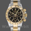 Replique Hommes Rolex Daytona 40mm Hommes-116523-Stainless Steel-Black Dial Black