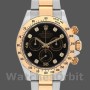 Replique Hommes Rolex Daytona 40mm Hommes-116523-Stainless Steel-Black Diamond Dial Black