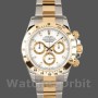 Replique Hommes Rolex Daytona 40mm Hommes-116523-Stainless Steel-White Dial White Blanc