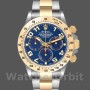 Replique Hommes Rolex Daytona 40mm Hommes-116523-Steel & Yellow Gold-Blue Racing Dial Blue