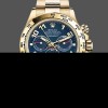 Replique Hommes Rolex Daytona 40mm Hommes-116528-Yellow Gold-Blue Racing Dial Blue