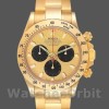 Replique Hommes Rolex Daytona 40mm Hommes-116528-Yellow Gold-Champagne Dial Champagne