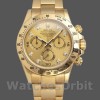 Replique Hommes Rolex Daytona 40mm Hommes-116528-Or jaune-Champagne Cadran diamant Champagne