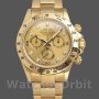 Replique Hommes Rolex Daytona 40mm Hommes-116528-Or jaune-Champagne Cadran diamant Champagne