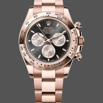 Replique Hommes - Rolex Daytona-126505 0001, cadran noir, bracelet Oyster, noir