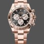 Replique Hommes - Rolex Daytona-126505 0001, cadran noir, bracelet Oyster, noir