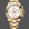 Replique Hommes - Rolex Daytona-126508 0001, Or jaune 18K, Cadran blanc, Blanc