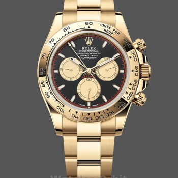 Replique Hommes - Rolex Daytona-126508 0002, Two-Tone, cadran noir, noir