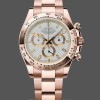Replique Hommes Rolex Daytona 126508 Or Rose 18K Cadran Blanc Chronographe Hommes Cadran Blanc