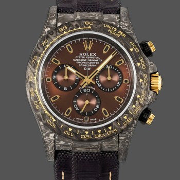 Replique Homme - Rolex Daytona DIW Carbon Case 40MM Chocolate Dial with Nylon Strap Chocolate