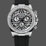 Replique Hommes Rolex Daytona 40-116589TBR, Eye of the Tiger, or blanc, cadran diamant, Oysterflex, cadran diamant