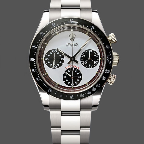 Replique Hommes Rolex Daytona-6241, White Exotic Paul Newman Dial, Hommes Blanc