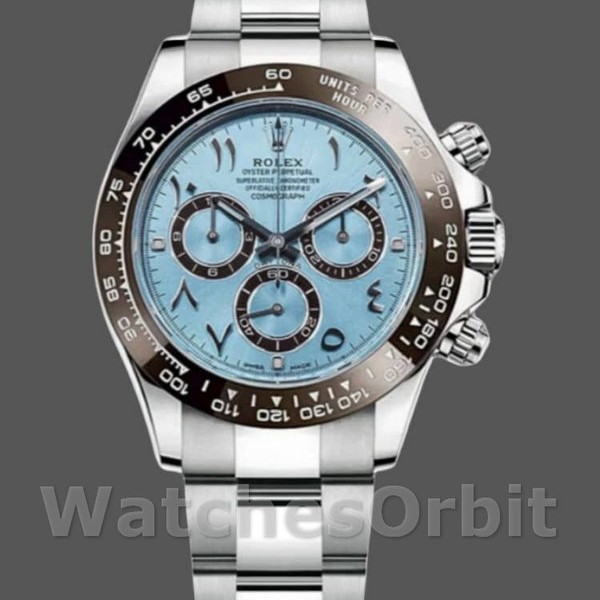 Replique Hommes - Rolex Daytona-116506, cadran arabe, Ice Blue