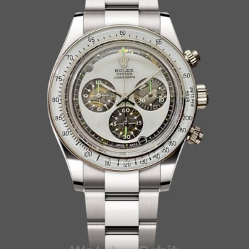Replique Hommes Rolex Daytona Cosmograph Artisans De Geneve White Dial Edition White