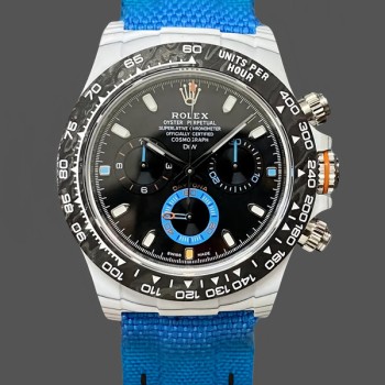 Replique Homme - Rolex Daytona Cosmograph Carbon Fiber 40MM avec Nylon Strap Black