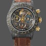 Replique Homme - Rolex Daytona Cosmograph DIW Carbon Case Skeleton Dial Brown Strap Skeleton