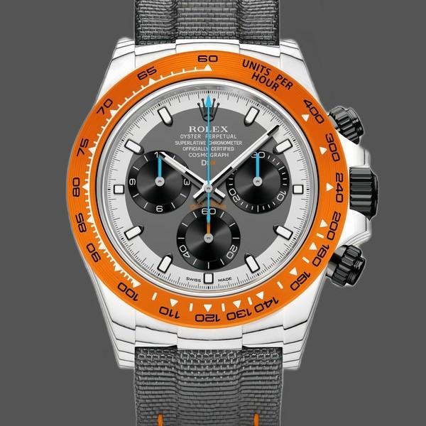 Replique Hommes Rolex Daytona Cosmograph-DIW Ocellaris, Quartz Fibre, 40mm, Noir Hommes
