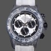 Replique Hommes Rolex Daytona DIW Factory Movement Designer Carbon Fiber 40MM White