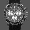 Replique Hommes Rolex Sky-Dweller 42-336934 0002, Or blanc, lunette cannelée, cadran vert Hommes