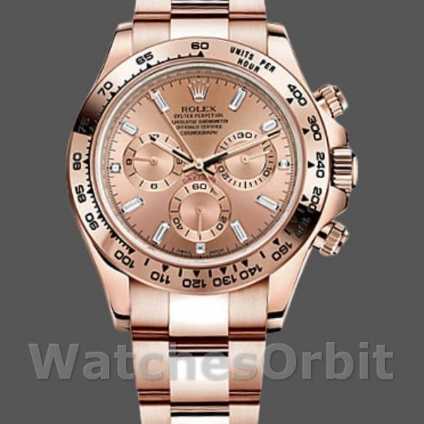 Replique Hommes - Rolex Daytona-m116505, 40mm, or Everose, cadran Sundust Pink, Hommes Sundust Pink