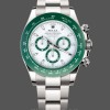 Replique Hommes - Rolex Daytona 116500LV Lunette en céramique verte avec cadran blanc Cadran blanc