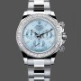 Replique Hommes - Rolex Daytona-116576TBR, platine, cadran bleu glacier, cadran bleu glacier
