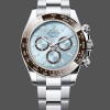 Replique Hommes - Rolex Platinum Cosmograph Daytona-126506 0002, Ice Blue, Diamond Baguette Dial, Ice Blue Diamond Baguette