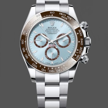Replique Hommes - Rolex Platinum Cosmograph Daytona-126506 0001, Ice Blue, cadran index, bracelet Oyster, Ice Blue