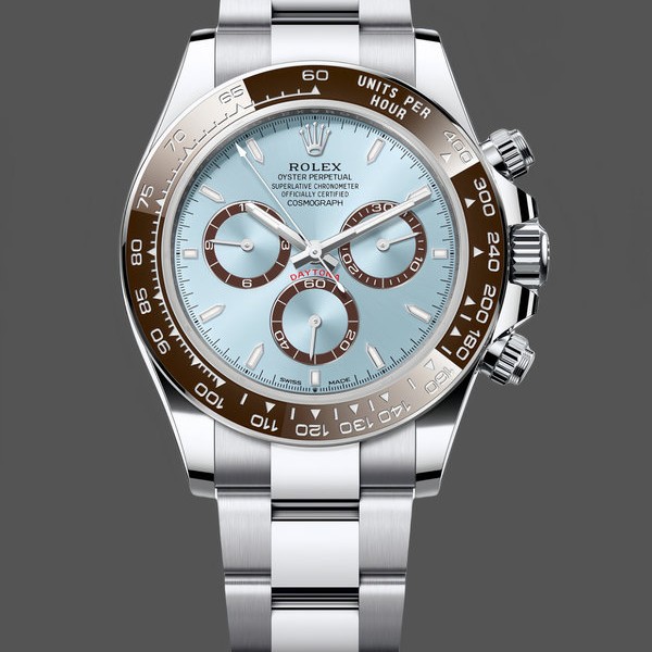 Replique Hommes - Rolex Platinum Cosmograph Daytona-126506 0001, Ice Blue, cadran index, bracelet Oyster, Ice Blue