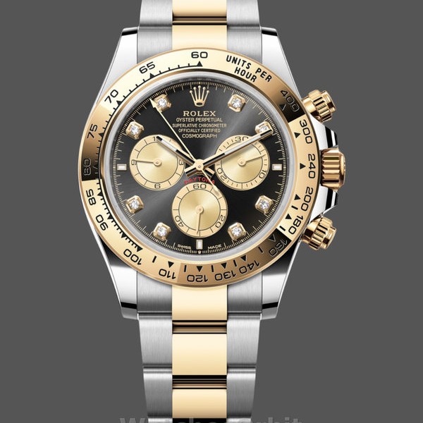 Replique Hommes - Rolex Daytona-126503 0002, bicolore, diamant noir, noir