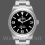 Replique Hommes - Rolex Explorer-214270, 39mm, acier inoxydable, cadran noir lumineux, Noir Hommes