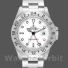 Replique Hommes Rolex Explorer II 40mm Hommes-16570-Stainless Steel-White Dial White Blanc