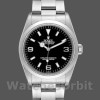 Replique Unisex's Rolex Explorer 36mm Men's-SRL156 14270-Stainless Steel-Black Dial Black