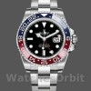 Replique Hommes Rolex GMT-Master II 40mm Hommes-116719BLRO-White Gold-Pepsi-Black Dial Black