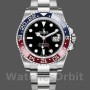 Replique Hommes Rolex GMT-Master II 40mm Hommes-116719BLRO-White Gold-Pepsi-Black Dial Black