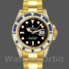 Replique Unisexe - Rolex GMT-Master II 40mm Hommes-116758-Diamond-Noir Cadran Noir