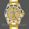 Replique Hommes Rolex GMT-Master II-116758, 40mm, or jaune, cadran pave, Hommes Pave