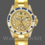 Replique Hommes Rolex GMT-Master II-116758, 40mm, or jaune, cadran pave, Hommes Pave