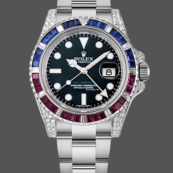 Replique Hommes Rolex GMT-Master II-116759SA, 40mm, cadran noir, Hommes Noir