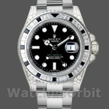 Replique Unisexe - Rolex GMT-Master II 40mm Hommes-116759SANR-Cadran noir Noir