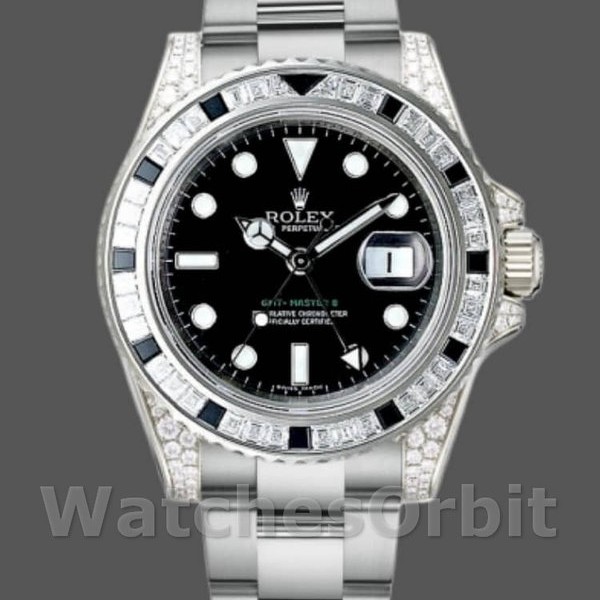 Replique Unisexe - Rolex GMT-Master II 40mm Hommes-116759SANR-Cadran noir Noir