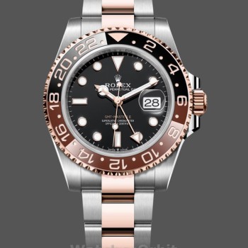 Replique Hommes Rolex GMT-Master II-126711CHNR, 40mm, cadran noir, Hommes Noir