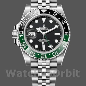 Replique Hommes Rolex GMT-Master II-126720VTNR, 40mm, acier inoxydable, cadran noir, Noir Hommes