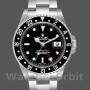 Replique Hommes Rolex GMT-Master II-16710, 40mm, cadran noir, boîte en acier inoxydable, Noir Hommes
