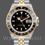 Replique Hommes Rolex GMT-Master II 40mm Hommes-16713LN-Oystersteel & Yellow Gold-Black Dial Black