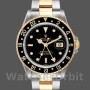 Replique Hommes Rolex GMT-Master II 40mm Hommes-16713LN-Steel & Yellow Gold-Black Dial Black