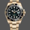 Replique Hommes Rolex GMT-Master II 40mm Black Dial 116718LN Yellow Gold Hommes Cadran Noir