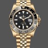 Replique Hommes Rolex GMT-Master II 40mm Hommes-126718GRNR 0001-Bracelet d'huître-Cadran noir Noir