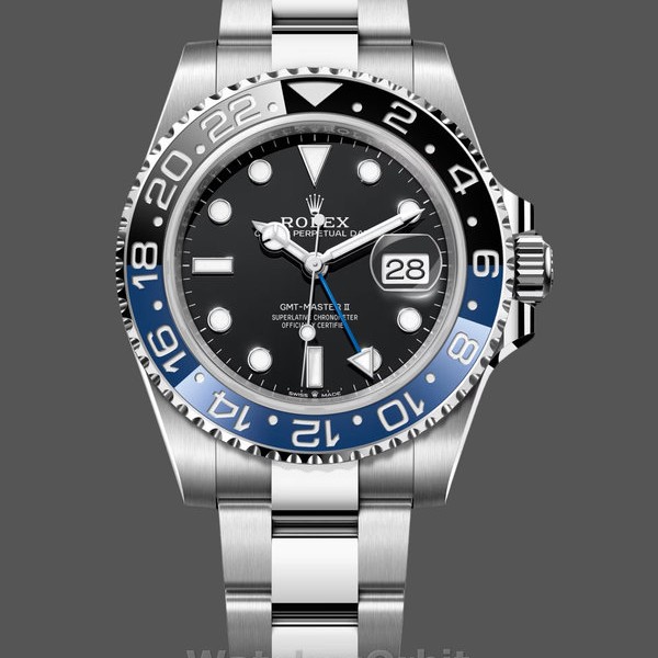 Replique Hommes Rolex GMT-Master II 40mm Hommes-116710BLNR-Cadran noir Noir