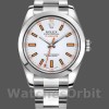 Replique Hommes Rolex Milgauss 40mm Hommes-116400-Automatic-White Dial White White